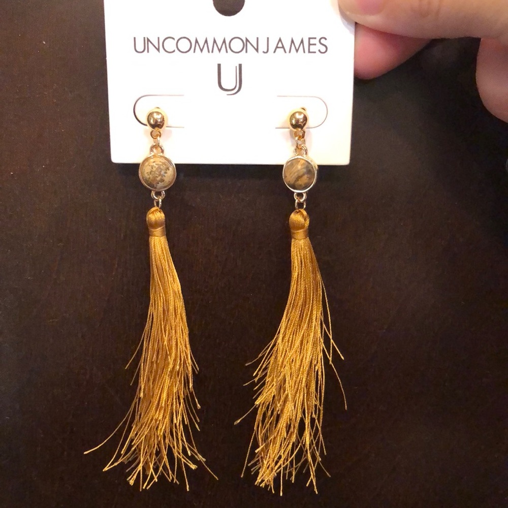 Uncommon James NWT Gold Tassel Earrings